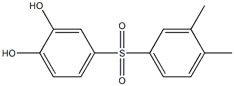 3,4-Dihydroxy-3',4'-dimethyl[sulfonylbisbenzene] Struktur