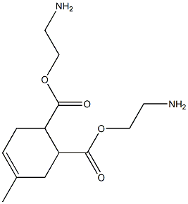 4-Methyl-4-cyclohexene-1,2-dicarboxylic acid bis(2-aminoethyl) ester Struktur