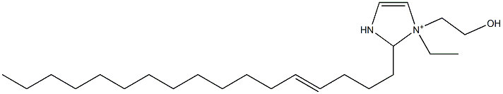 1-Ethyl-2-(4-heptadecenyl)-1-(2-hydroxyethyl)-4-imidazoline-1-ium Struktur