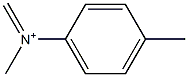 N-(4-Methylphenyl)-N-methylmethaniminium Struktur