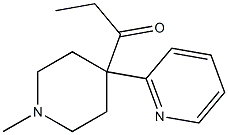 1-Methyl-4-(2-pyridyl)-4-propanoylpiperidine Struktur