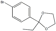 2-(4-Bromophenyl)-2-ethyl-1,3-dioxolane Struktur