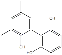 3',5'-Dimethyl-1,1'-biphenyl-2,2',6-triol Struktur