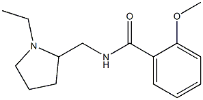 N-[(1-Ethyl-2-pyrrolidinyl)methyl]-2-methoxybenzamide Struktur