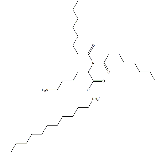 Dicapriloyllysine laurylamine salt Struktur