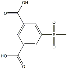 5-(Methylsulfonyl)isophthalic acid Struktur