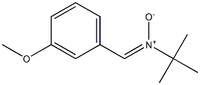 N-(3-Methoxybenzylidene)-1,1-dimethylethanamine oxide Struktur