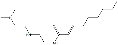 N-[2-[2-(Dimethylamino)ethylamino]ethyl]-2-nonenamide Struktur