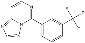 5-[3-Trifluoromethylphenyl][1,2,4]triazolo[1,5-c]pyrimidine Struktur