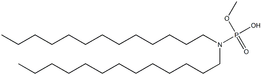 N,N-Ditridecylamidophosphoric acid hydrogen methyl ester Struktur