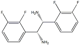 (1R,2R)-1,2-Bis(2,3-difluorophenyl)ethane-1,2-diamine Struktur