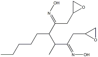 2,2'-[1-Methyl-2-pentyl-1,2-ethanediylbis(oxymethylene)]bis(oxirane) Struktur