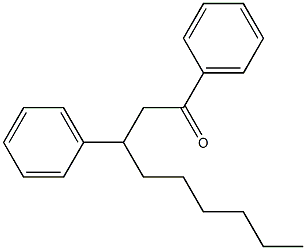 1,3-Diphenyl-1-nonanone Struktur