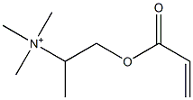 N,N,N-Trimethyl-1-[(1-oxo-2-propenyl)oxy]-2-propanaminium Struktur