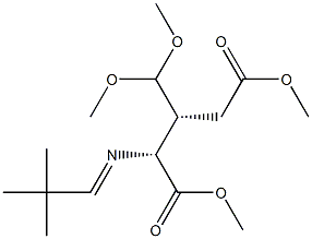 [3R,(-)]-N-(2,2-Dimethylpropylidene)-3-(dimethoxymethyl)-D-glutamic acid dimethyl ester Struktur