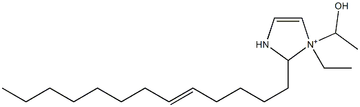 1-Ethyl-1-(1-hydroxyethyl)-2-(5-tridecenyl)-4-imidazoline-1-ium Struktur