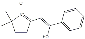 2-(2-Hydroxy-2-phenylethenyl)-5,5-dimethyl-1-pyrroline 1-oxide Struktur