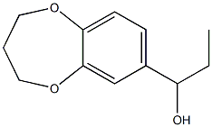 3,4-Dihydro-7-(1-hydroxypropyl)-2H-1,5-benzodioxepin Struktur