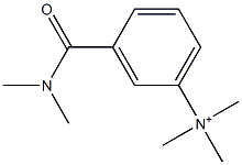 (3-Dimethylcarbamoylphenyl)trimethylaminium Struktur