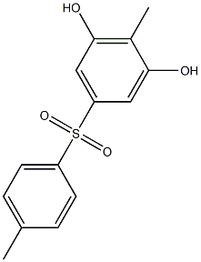 3,5-Dihydroxy-4,4'-dimethyl[sulfonylbisbenzene] Struktur