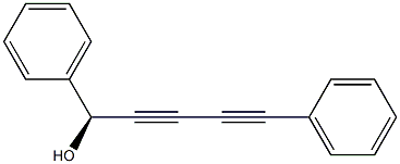 [S,(-)]-1,5-Diphenyl-2,4-pentadiyne-1-ol Struktur