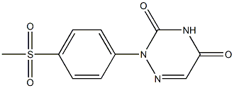 2-[4-Methylsulfonylphenyl]-1,2,4-triazine-3,5(2H,4H)-dione Struktur