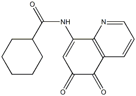 8-[(Cyclohexylcarbonyl)amino]quinoline-5,6-dione Struktur