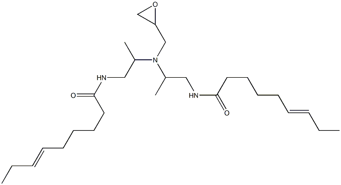 N,N'-[(Oxiran-2-ylmethylimino)bis(2-methyl-2,1-ethanediyl)]bis(6-nonenamide) Struktur