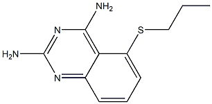 2,4-Diamino-5-propylthio-quinazoline Struktur