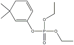 Phosphoric acid diethyl 3,3-dimethyl-1,5-cyclohexadienyl ester Struktur