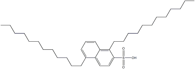 1,5-Didodecyl-2-naphthalenesulfonic acid Struktur