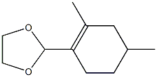 2-(2,4-Dimethyl-1-cyclohexenyl)-1,3-dioxolane Struktur