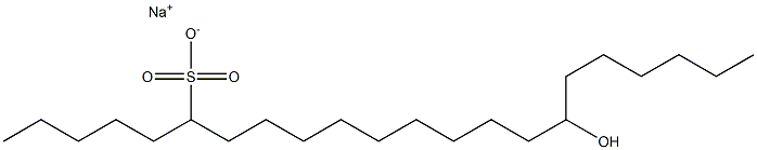 16-Hydroxydocosane-6-sulfonic acid sodium salt Struktur