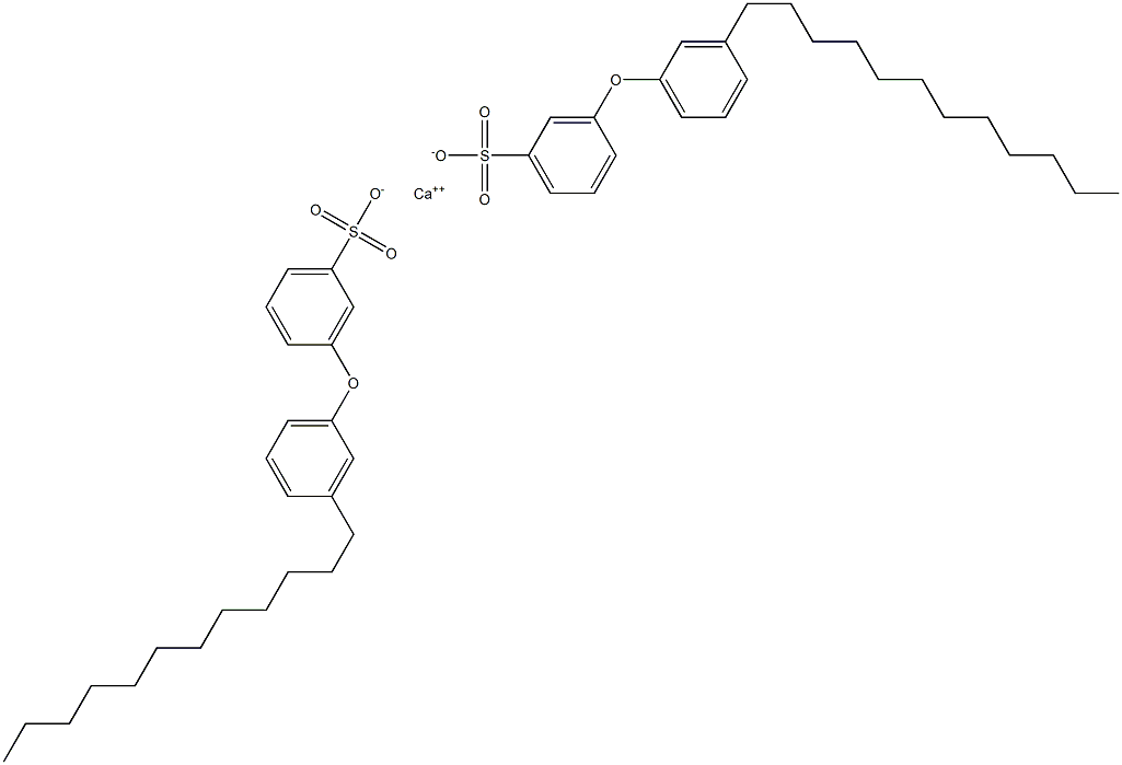 Bis[3-(3-dodecylphenoxy)benzenesulfonic acid]calcium salt Struktur