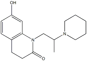 3,4-Dihydro-7-hydroxy-1-(2-piperidinopropyl)-2(1H)-quinolinone Struktur