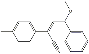 4-Methoxy-2-(4-methylphenyl)-4-phenyl-2-butenenitrile Struktur