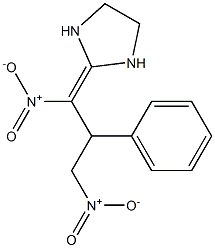 2-(1,3-Dinitro-2-phenylpropylidene)imidazolidine Struktur