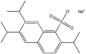 2,6,7-Triisopropyl-1-naphthalenesulfonic acid sodium salt Struktur