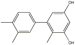 4-Methyl-5-(3,4-dimethylphenyl)benzene-1,3-diol Struktur