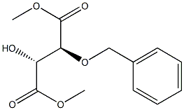 (2R,3S)-2-Hydroxy-3-(benzyloxy)succinic acid dimethyl ester Struktur