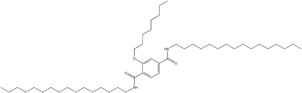 2-(Octyloxy)-N,N'-dihexadecylterephthalamide Struktur