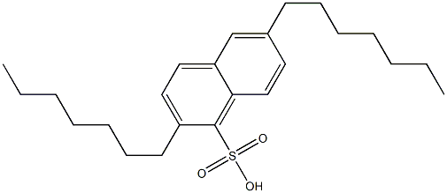 2,6-Diheptyl-1-naphthalenesulfonic acid Struktur