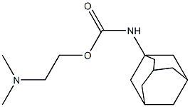 (Adamantan-1-yl)carbamic acid 2-dimethylaminoethyl ester Struktur