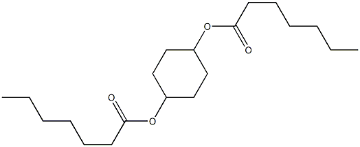 Diheptanoic acid 1,4-cyclohexanediyl ester Struktur