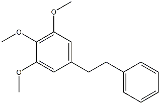 1-(3,4,5-Trimethoxyphenyl)-2-phenylethane Struktur