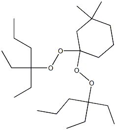 3,3-Dimethyl-1,1-bis(1,1-diethylbutylperoxy)cyclohexane Struktur