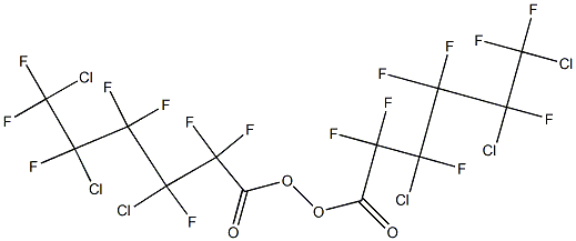 Bis(3,5,6-trichloro-2,2,3,4,4,5,6,6-octafluorohexanoyl) peroxide Struktur