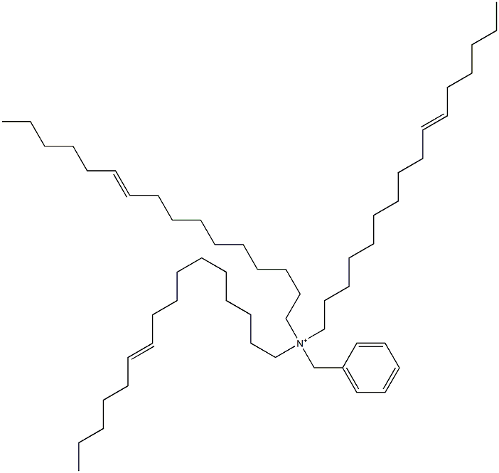 Tri(10-hexadecenyl)benzylaminium Struktur