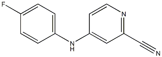 4-(4-Fluorophenylamino)pyridine-2-carbonitrile Struktur