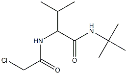 N-[(1R)-1-(tert-Butylcarbamoyl)isobutyl]chloroacetamide Struktur